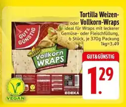 Edeka Tortilla Weizen-Vollkorn-Wraps Angebot