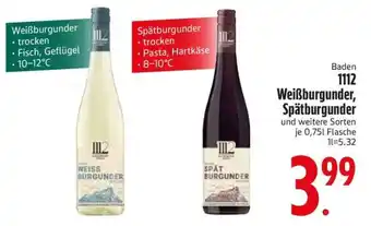 Edeka Baden Weißburgunder, Spätburgunder Angebot