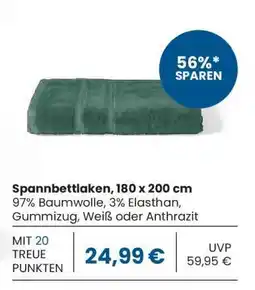 Edeka Spannbettlaken, 180 x 200 cm Angebot