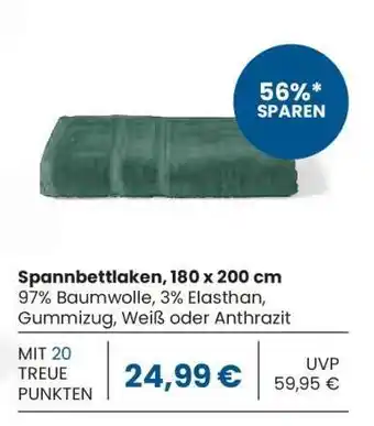 Edeka Spannbettlaken, 180 x 200 cm Angebot
