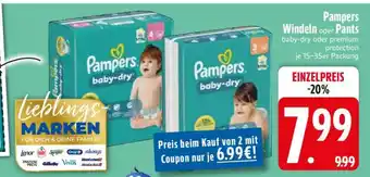 Edeka Pampers Windeln oder Pants Angebot