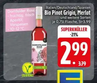Edeka Bio Pinot Grigio, Merlot Angebot