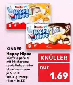 Kaufland kinder Happy Hippo Angebot