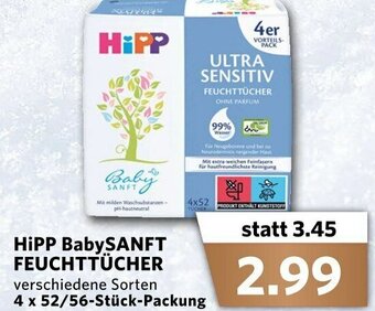 Combi Hipp Babysanft Feuchttücher Angebot
