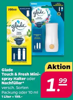 NETTO Glade Touch & Fresh Minispray Halter oder Nachfüller Angebot