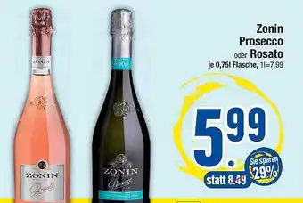 E-Center Zonin Prosecco Oder Rosato Angebot