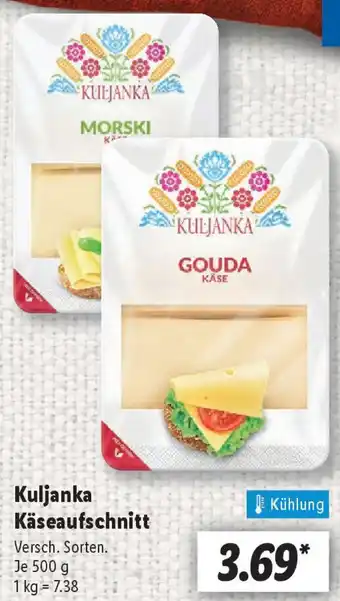 Lidl Kuljanka Käseaufschnitt Angebot
