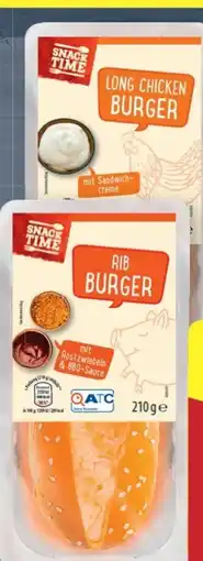 Aldi Nord Snack Time Long Burger Angebot