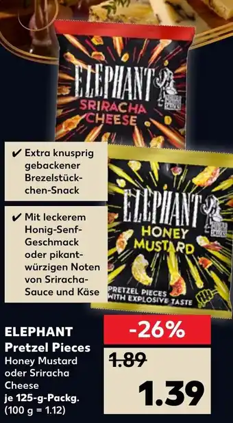 Kaufland Elephant Pretzel Pieces 125g Angebot