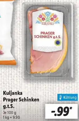 Lidl Kuljanka Prager Schinken g.t.S. Angebot