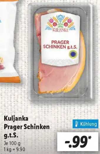 Lidl Kuljanka Prager Schinken g.t.S. Angebot
