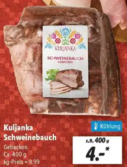 Lidl Kuljanka Schweinebauch Angebot