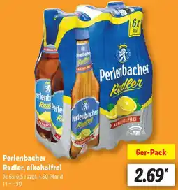 Lidl Perlenbacher Radler, alkoholfrei Angebot