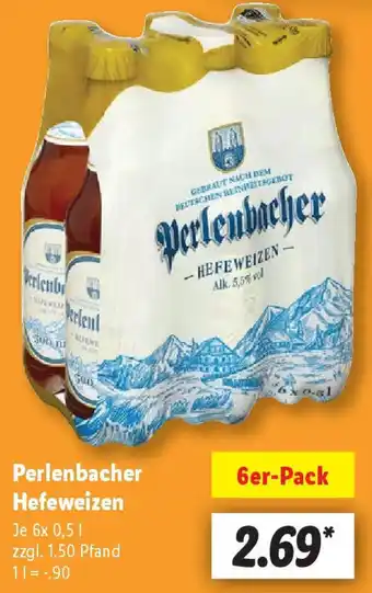 Lidl Perlenbacher Hefeweizen Angebot