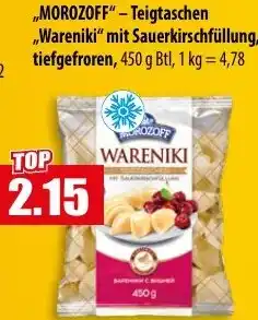 Mix Markt MOROZOFF - Teigtaschen ,,Wareniki" mit Sauerkirschfüllung Angebot