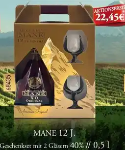 Mix Markt MANE 12 J. Geschenkset mit 2 Gläsern Angebot