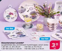 NETTO Glasuntersetzer Lavendel Angebot