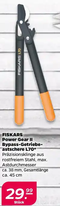 NETTO FISKARS Power Gear II Bypass-Getriebeastschere L70 Angebot