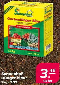 NETTO Sonnenhof Dünger blau Angebot