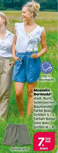 NETTO Musselin Bermuda Angebot