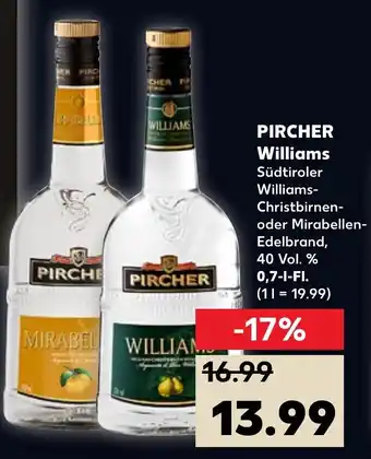 Kaufland Pircher Williams 0,7L Angebot