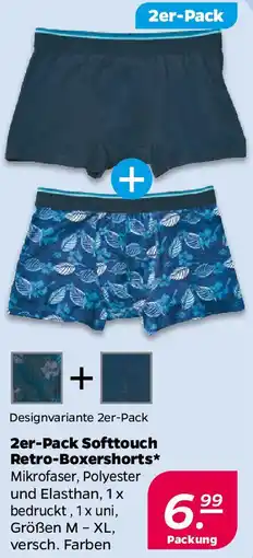 NETTO 2er-Pack Softtouch Retro-Boxershorts Angebot
