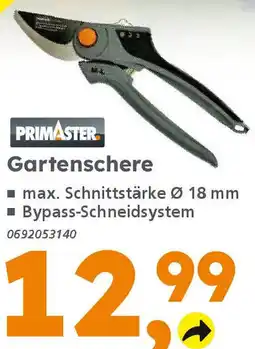 Globus Baumarkt PRIMASTER Gartenschere Angebot