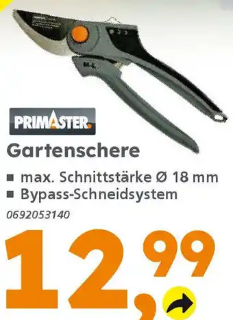 Globus Baumarkt PRIMASTER Gartenschere Angebot
