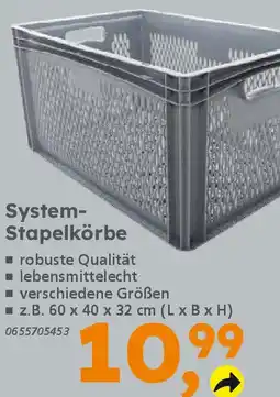 Globus Baumarkt System Stapelkörbe Angebot