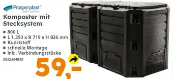 Globus Baumarkt Prosperplast Komposter mit Stecksystem Angebot