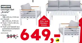 Globus Baumarkt PRIMASTER Lounge-Set „Kreta" Angebot