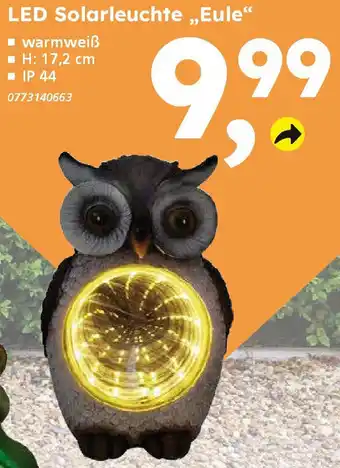 Globus Baumarkt LED Solarleuchte „Eule" Angebot