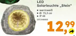 Globus Baumarkt LED Solarleuchte ,,Stein" Angebot
