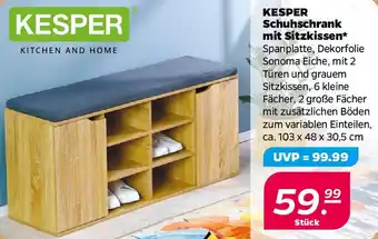 NETTO KESPER Schuhschrank mit Sitzkissen Angebot