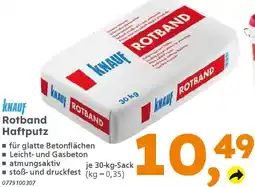 Globus Baumarkt KNAUF Rotband Haftputz Angebot
