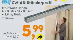 Globus Baumarkt KNAUF CW-dB-Ständerprofil Angebot