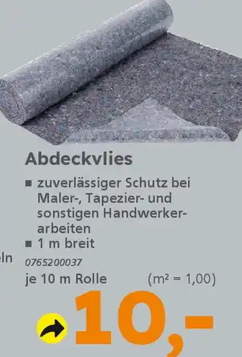 Globus Baumarkt Abdeckvlies Angebot