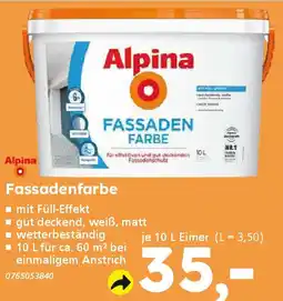 Globus Baumarkt Alpina Fassadenfarbe Angebot