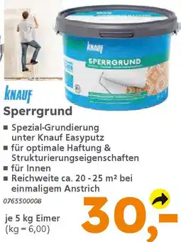 Globus Baumarkt KNAUF Sperrgrund Angebot