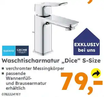 Globus Baumarkt GROHE Waschtischarmatur „Dice“ S-Size Angebot