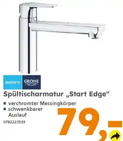 Globus Baumarkt GROHE Spültischarmatur „Start Edge" Angebot