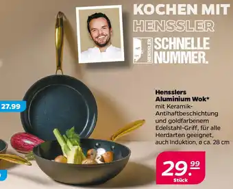 NETTO Hensslers Aluminium Wok Angebot