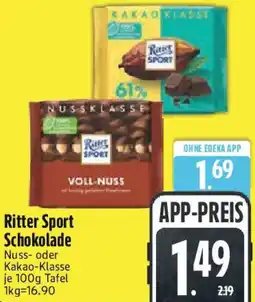Edeka Ritter Sport Schokolade Angebot