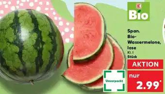 Kaufland Span. Bio Wassermelone, lose Angebot