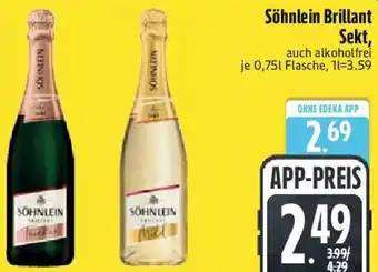 Edeka Söhnlein Brillant Sekt Angebot
