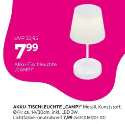 Mömax Akku-tischleuchte „campi“ Angebot