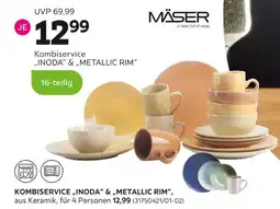 Mömax Mäser kombiservice „inoda“ & „metallic rim“ Angebot