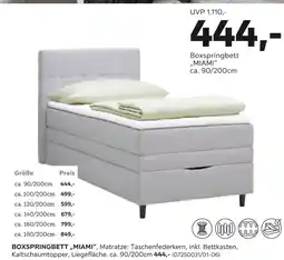 Mömax Boxspringbett „miami“ Angebot