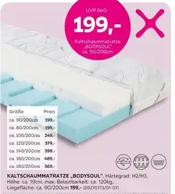 Mömax Kaltschaummatratze „bodysoul“ Angebot