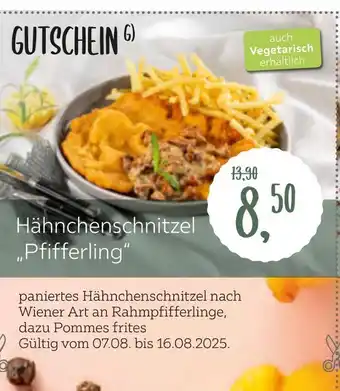 XXXLutz Hähnchenschnitzel „pfifferling“ Angebot